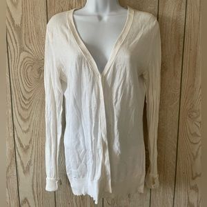 Mossimo Supply Co Tunic Cardigan, White, Women’s L